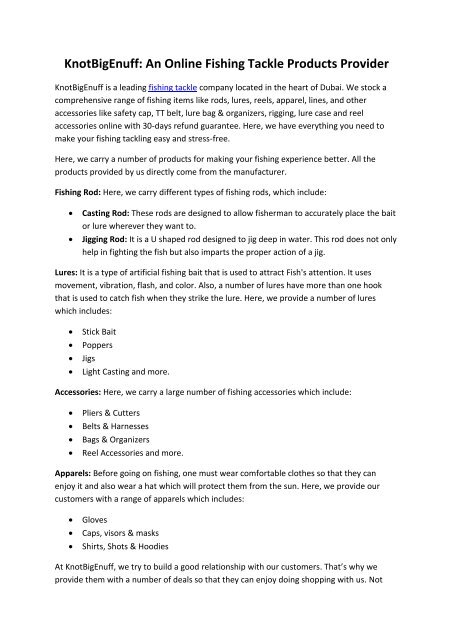 fishing accessories online