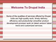 Best Drupal Development Company- Drupal India