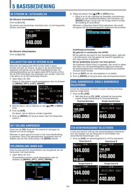 Kenwood TH-D74E - Communications Dutch USER MANUAL (2016)