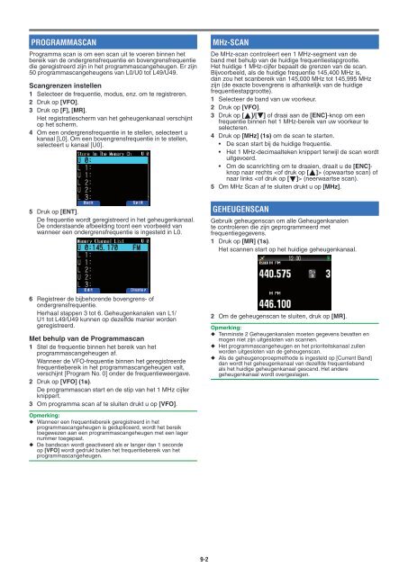 Kenwood TH-D74E - Communications Dutch USER MANUAL (2016)