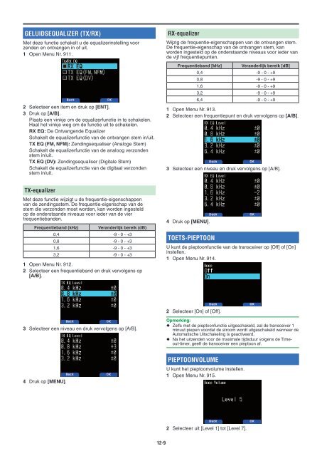 Kenwood TH-D74E - Communications Dutch USER MANUAL (2016)