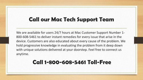 Dial Mac Support Number 1-800-608-5461 for all Mac Help & Support