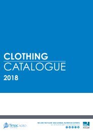 Timac Agro Clothing Catalogue 2018