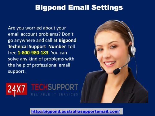 To Avoid Bigpond Email Settings Issue| Dial 1-800-980-183