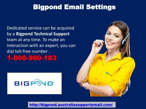 To Avoid Bigpond Email Settings Issue| Dial 1-800-980-183