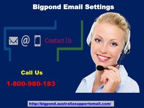 To Avoid Bigpond Email Settings Issue| Dial 1-800-980-183