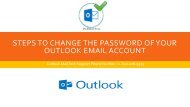 steps to change the password of your outlook - 1-800-208-9523