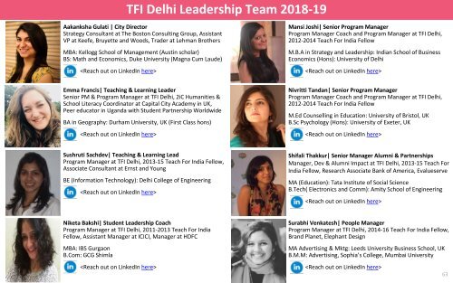 TFI Delhi : 2017-18 Student Impact Report