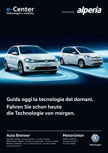 VOLKSWAGEN E-MOBILITY, POWERED BY ALPERIA
