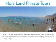 Holy Land Private Tours