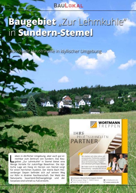 BAULOKAL MAGAZIN SAUERLAND AUSGABE 2018.3 Sommer