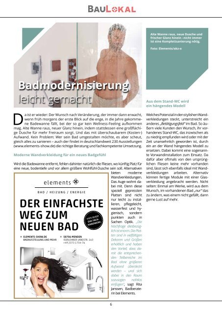 BAULOKAL MAGAZIN SAUERLAND AUSGABE 2018.3 Sommer