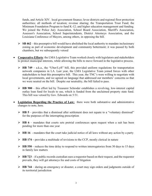 2018 Full Legislative Update