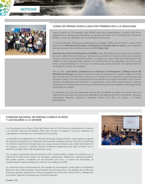 Newsletter ACERA - Junio 2018