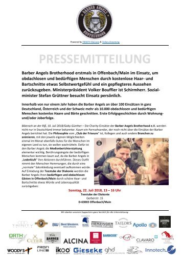 Pressemitteilung Barber Angels_Offenbach Juli 2018