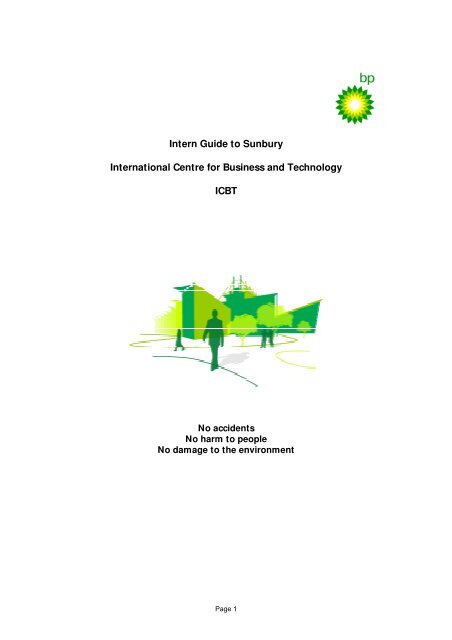 Intern Guide To Sunbury International Centre For Business And Bp