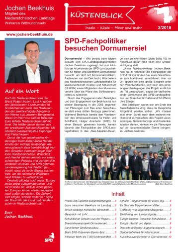 Newsletter 2 / 2018 Jochen Beekhuis, MdL