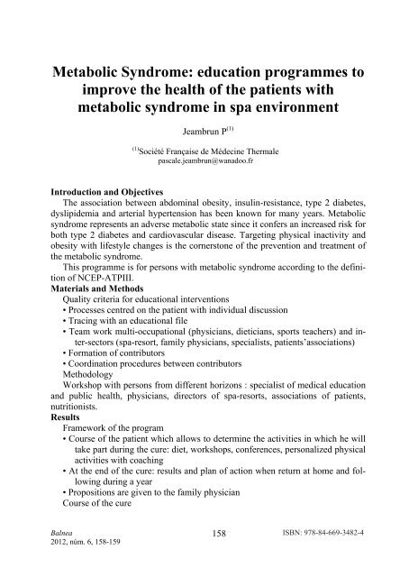 Medical Hydrology and Balneology: Environmental Aspects