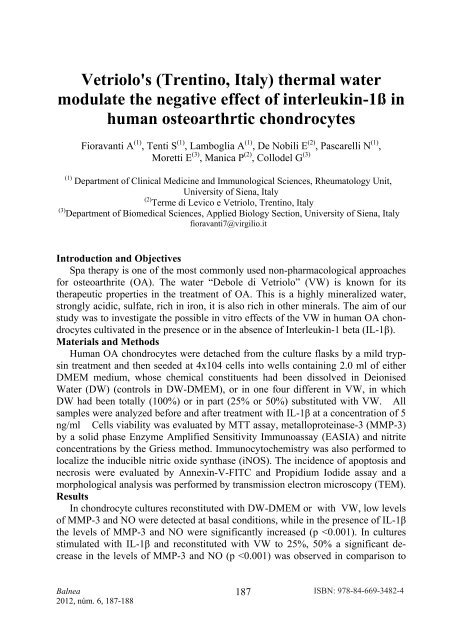 Medical Hydrology and Balneology: Environmental Aspects