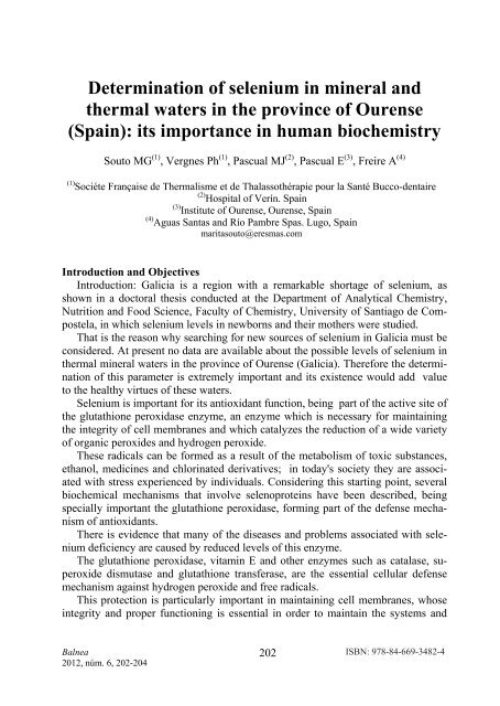 Medical Hydrology and Balneology: Environmental Aspects