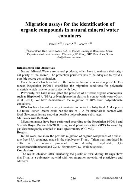 Medical Hydrology and Balneology: Environmental Aspects