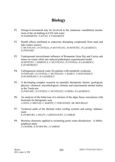 Medical Hydrology and Balneology: Environmental Aspects