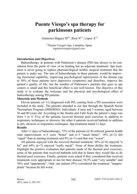 Medical Hydrology and Balneology: Environmental Aspects