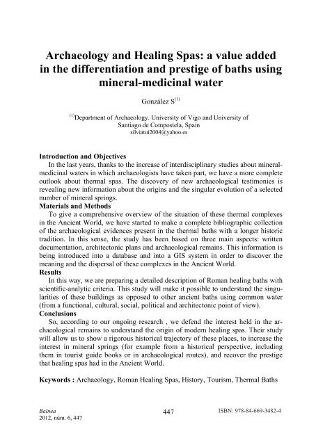 Medical Hydrology and Balneology: Environmental Aspects