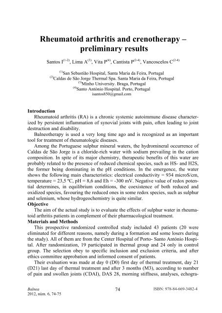 Medical Hydrology and Balneology: Environmental Aspects