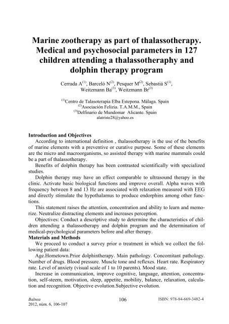 Medical Hydrology and Balneology: Environmental Aspects