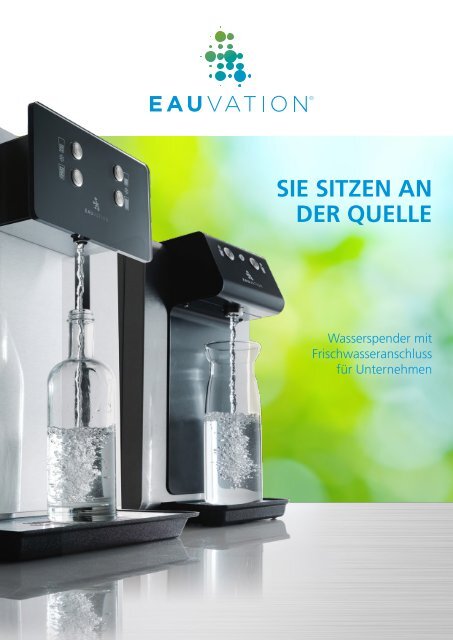 EauVation - Wasserspender mit Festwasseranschluss Prospekt