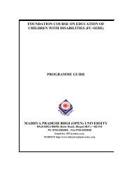 foundation course on education of children with disabilities