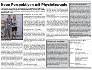 Neue Perspektiven mit Physiotherapie - Schweizer Physiotherapie ...