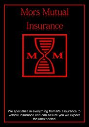 Advert - Mors Mutual Insurance