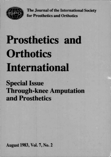 Prosthetics and Orthotics International