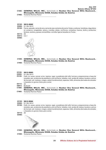 boletin 294 final 1.pmd - Oficina Cubana de la Propiedad Industrial