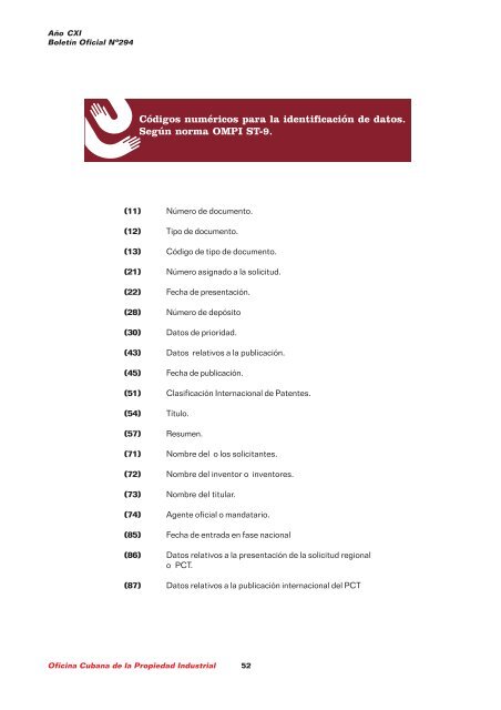 boletin 294 final 1.pmd - Oficina Cubana de la Propiedad Industrial