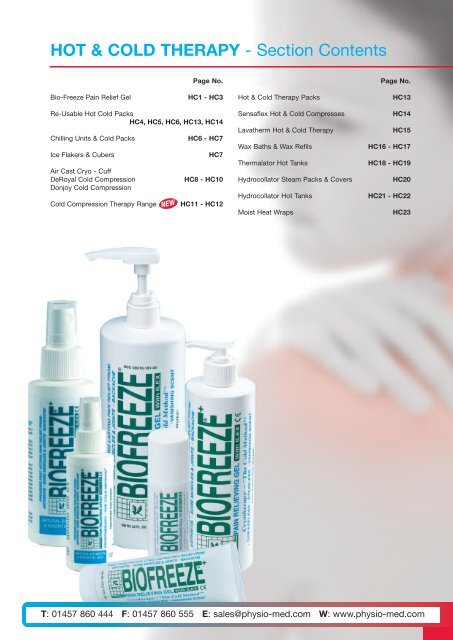 hot and cold therapy products