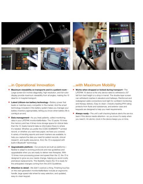 LIFEPAK 15 MONITOR/DEfIbRIllaTOR - Trans Med USA