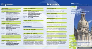 Programm Referenten - Forschungskongress für evidenzbasierte ...