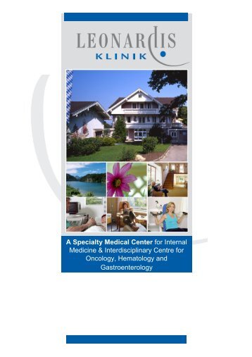 A Specialty Medical Center for Internal Medicine ... - Leonardis Klinik