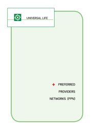 PREFERRED PROVIDERS NETWORKS (PPN) - Universal Life