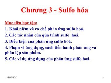 Bài giảng một số quá trình hóa học - Kỹ thuật sản xuất dược phẩm (2017)