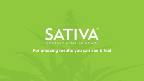 SATIVA Presentation2018