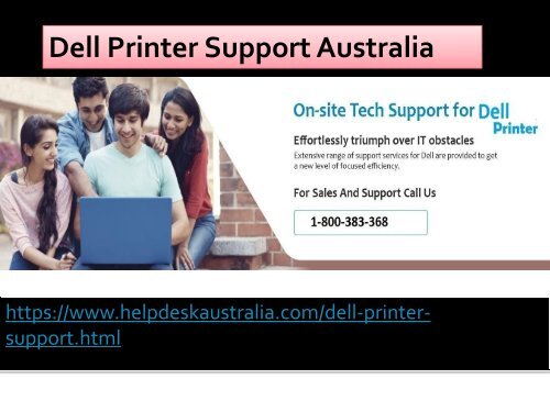  1-800-383-368 Network & Wi-fi Issue Resolve Dell Printer Support Australia 