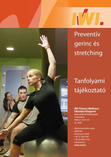 Preventív gerinc és stretching képzési naptár PgS1204 - Physiomed