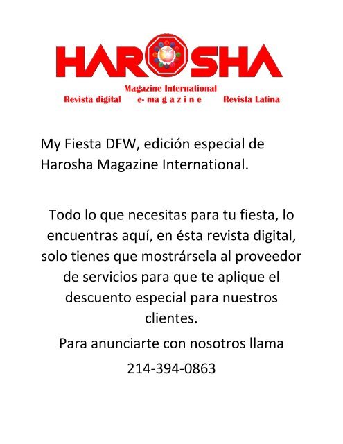 My Fiesta DFW - Magazine 