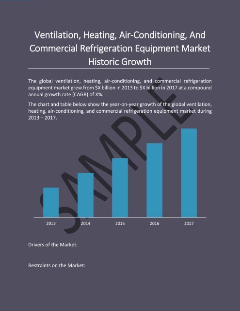 Ventilation, Heating, Air-Conditioning, And Commercial Refrigeration Equipment Manufacturing Global Market Report 2018