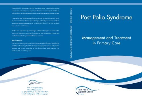 Post Polio Syndrome - Management & Treatment in Primary