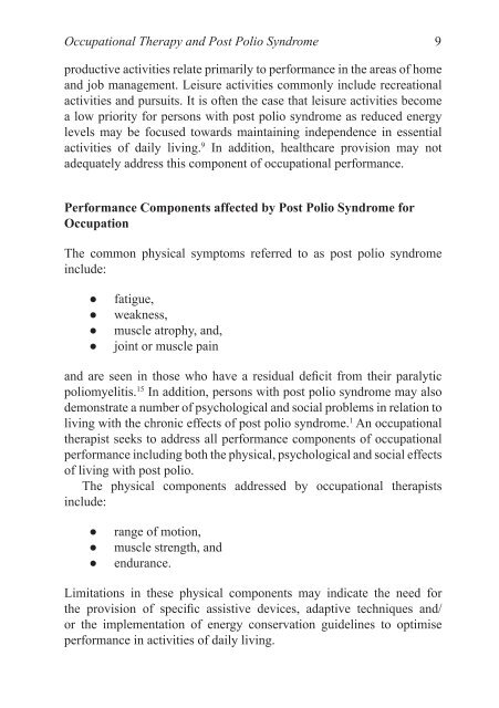 Post Polio Syndrome - Management & Treatment in Primary